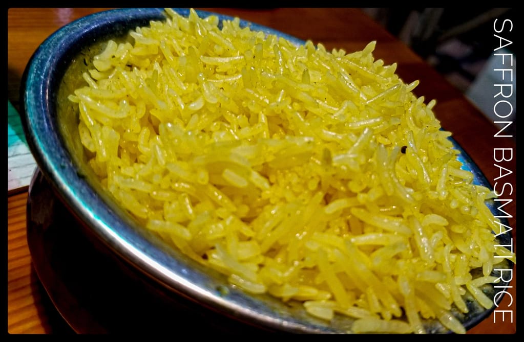 Saffron Basmati Rice at Ganges Indian Restaurant