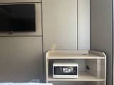 Microwave is present but where is the port to plug it in?